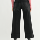 Just Black Denim | Paulina Wide Leg Cuffed Jeans | Sweetest Stitch