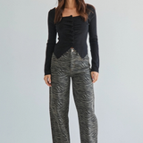 Able | Sadie Zebra Barrel Pants | Sweetest Stitch Boutique Richmond