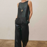 Able | Delilah Faux Leather Fringe Top | Sweetest Stitch Boutique RVA