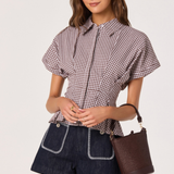 ASTR The Label | Bobbie Patch Pocket Denim Shorts | Sweetest Stitch