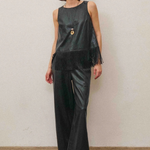 Able | Delilah Faux Leather Wide Leg Pants | Sweetest Stitch Boutique