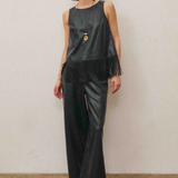 Able | Delilah Faux Leather Wide Leg Pants | Sweetest Stitch Boutique