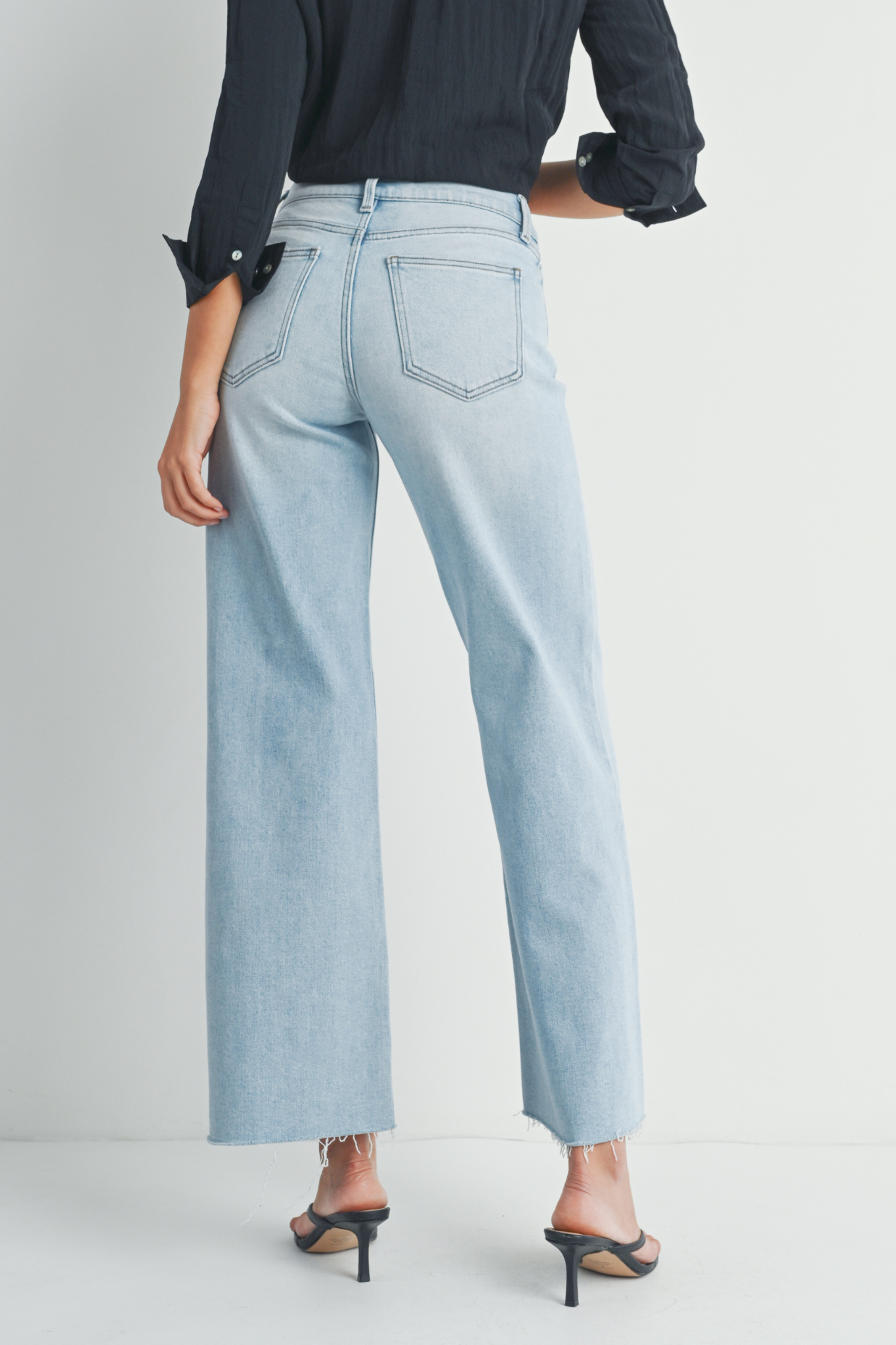 Just Black Denim | Giselle Wide Leg Jeans | Sweetest Stitch Boutique