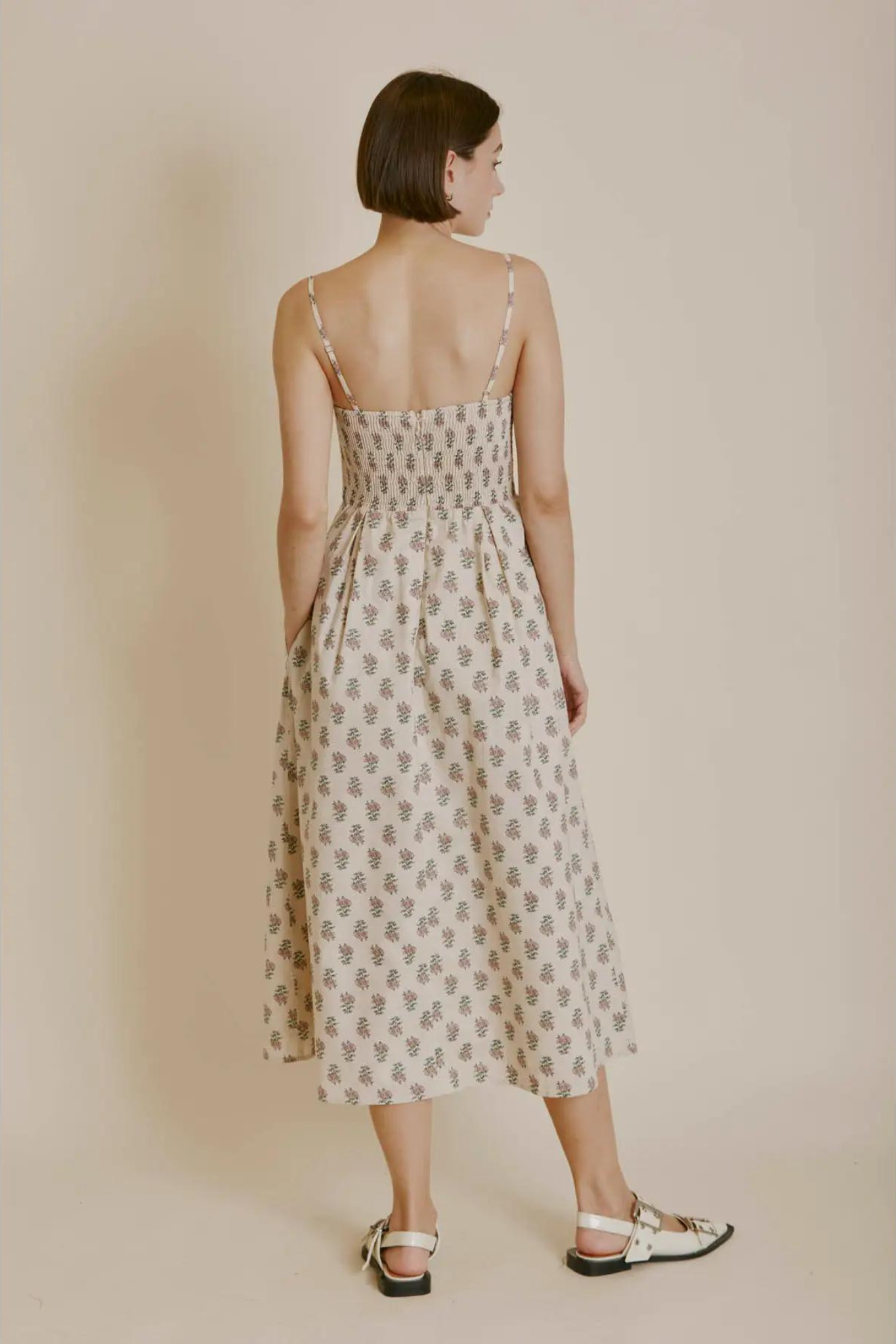 Aureum | Sleeveless Print Midi Dress | Sweetest Stitch Richmond VA