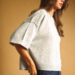 Miou Muse | Courtney Short Sleeve Sweater | Sweetest Stitch Boutique