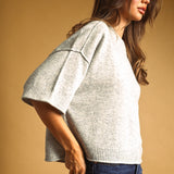Miou Muse | Courtney Short Sleeve Sweater | Sweetest Stitch Boutique
