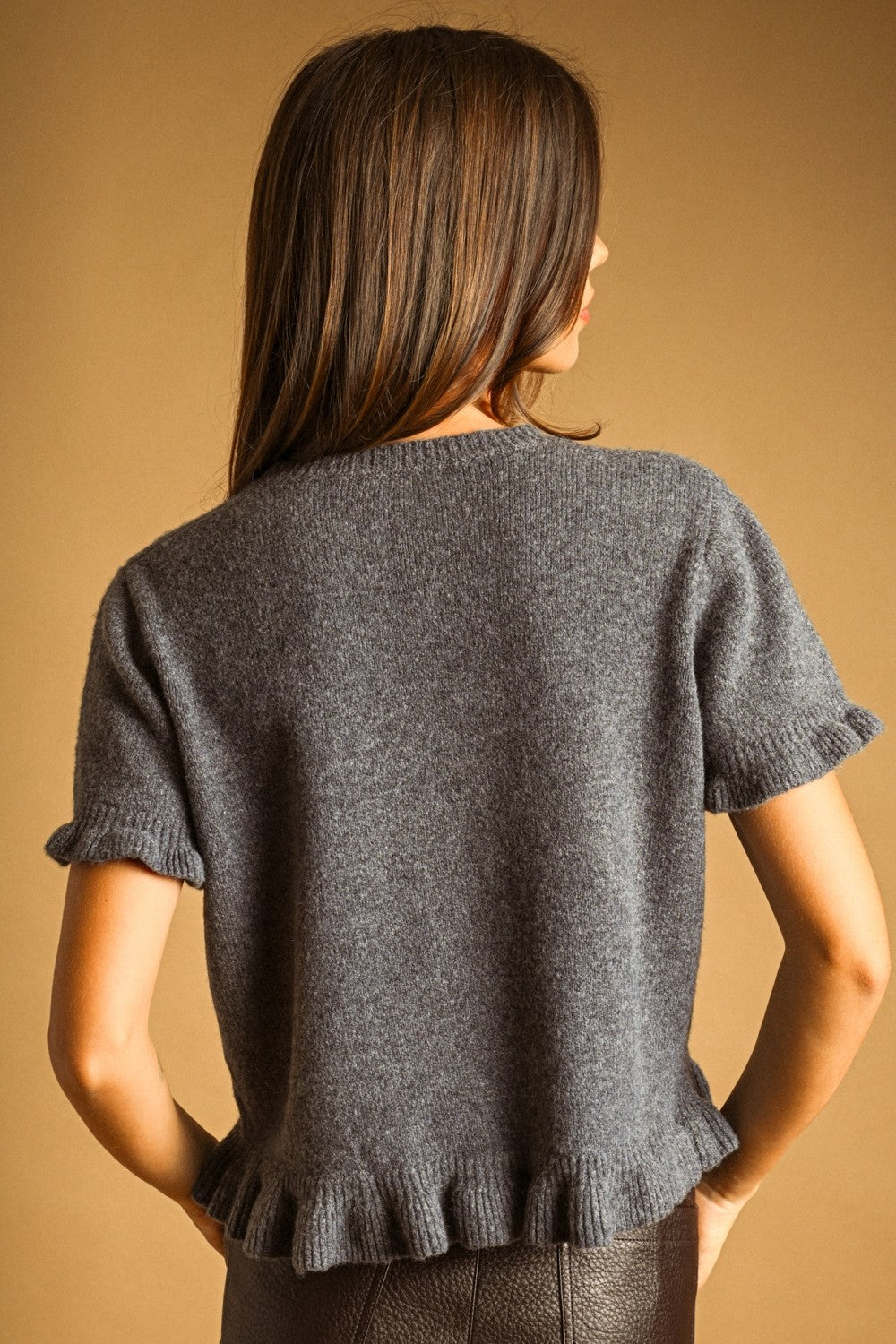 Miou Muse | Jess Ruffle Hem Sweater | Sweetest Stitch Boutique RVA