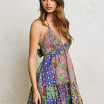 Dress Forum | Ariyah Patchwork Mini Dress | Sweetest Stitch Boutique