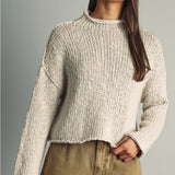 Miou Muse | Mandy Rolled Mock Neck Sweater | Sweetest Stitch RVA