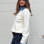 Olivaceous | Emely Faux Layered Sweater | Sweetest Stitch Boutique