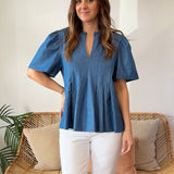 THML | Demi V-Neck Top | Sweetest Stitch Boutique Richmond