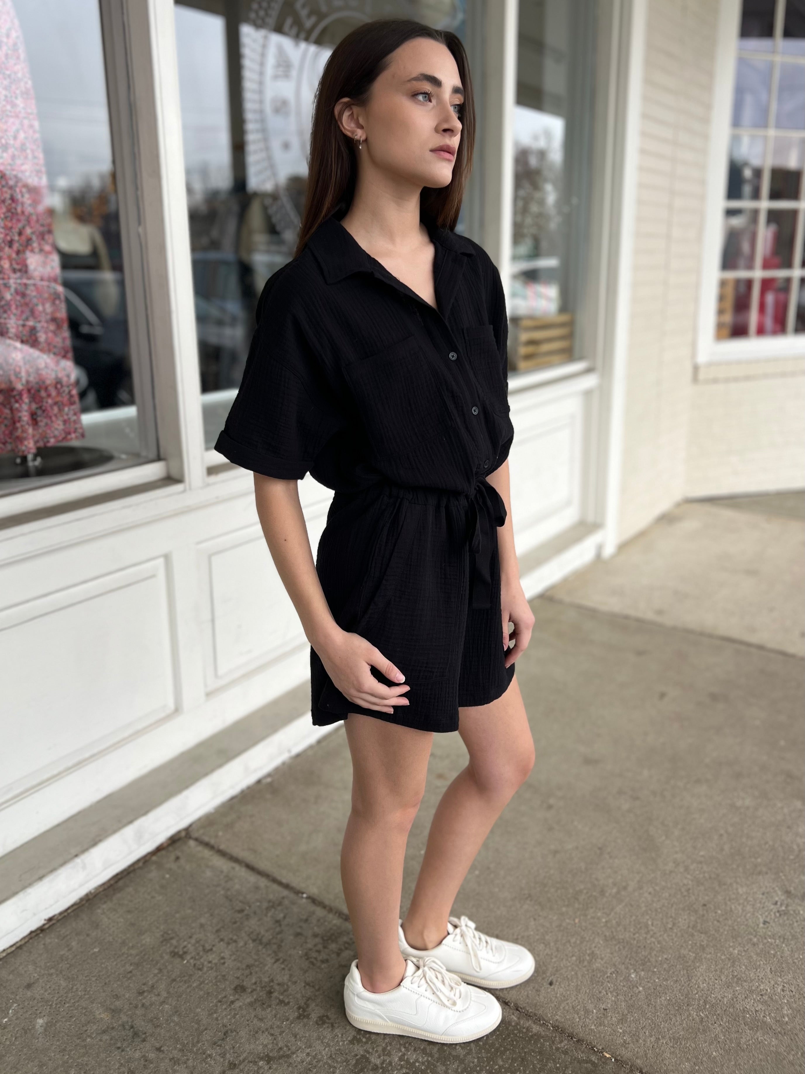 Z Supply | Lookout Short Sleeve Gauze Romper | Sweetest Stitch
