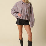 Olivaceous | Austin Stripe Shirt | Sweetest Stitch Boutique Richmond