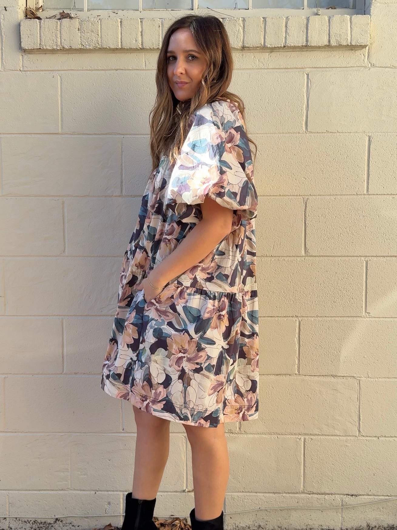 Aureum | Danielle Floral Babydoll Dress | Sweetest Stitch Boutique