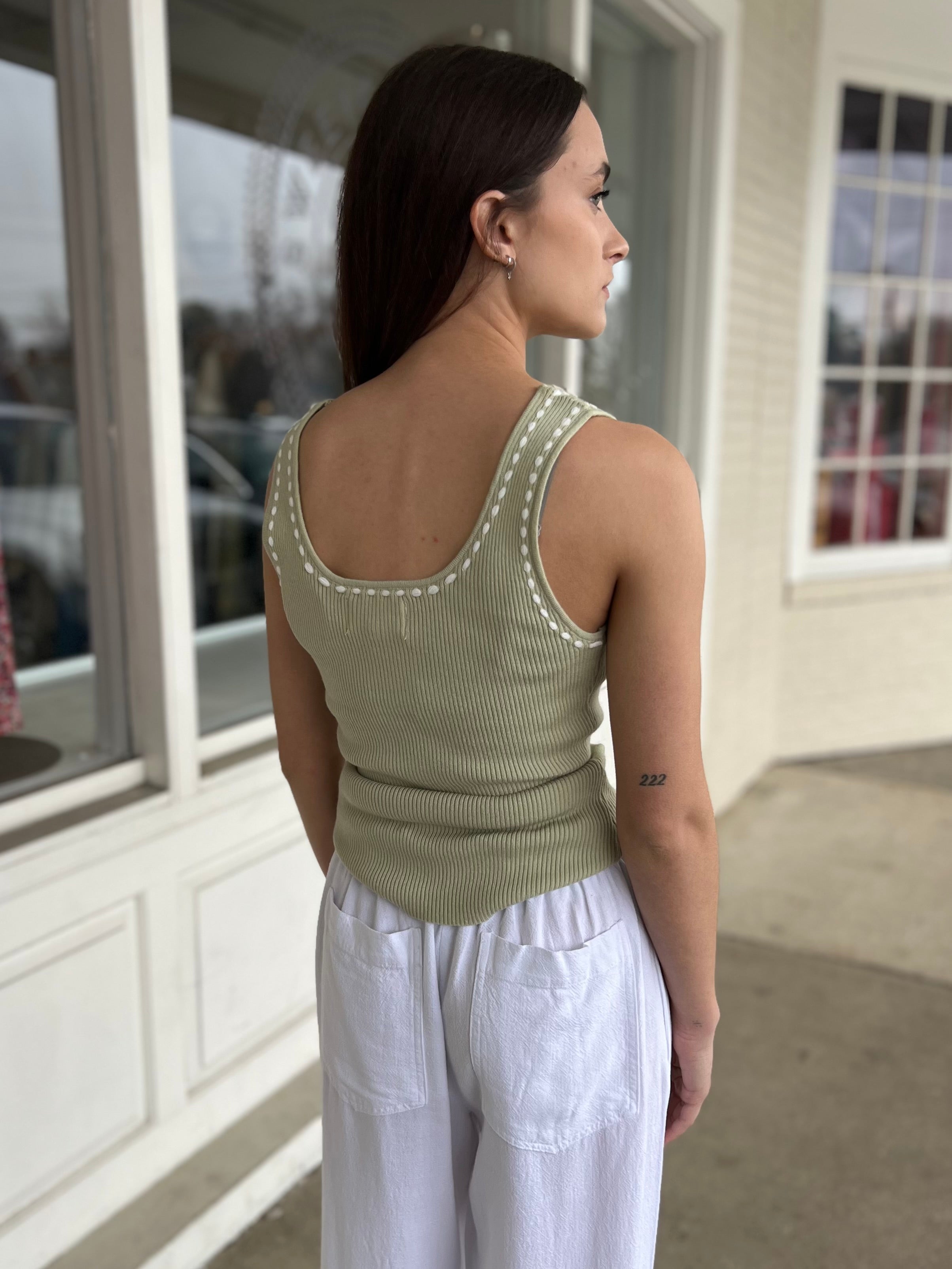 In February | Sallie Ribbed Knit Tank | Sweetest Stitch Boutique