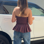 Entro | Rita Pleated Strapless Top | Sweetest Stitch Boutique Richmond