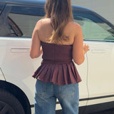Entro | Rita Pleated Strapless Top | Sweetest Stitch Boutique Richmond