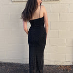 Klesis | Black Rhinestone Maxi Dress | Sweetest Stitch