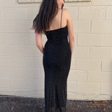 Klesis | Black Rhinestone Maxi Dress | Sweetest Stitch