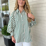 Entro | Esmerelda Striped Button Up Top | Sweetest Stitch Boutique