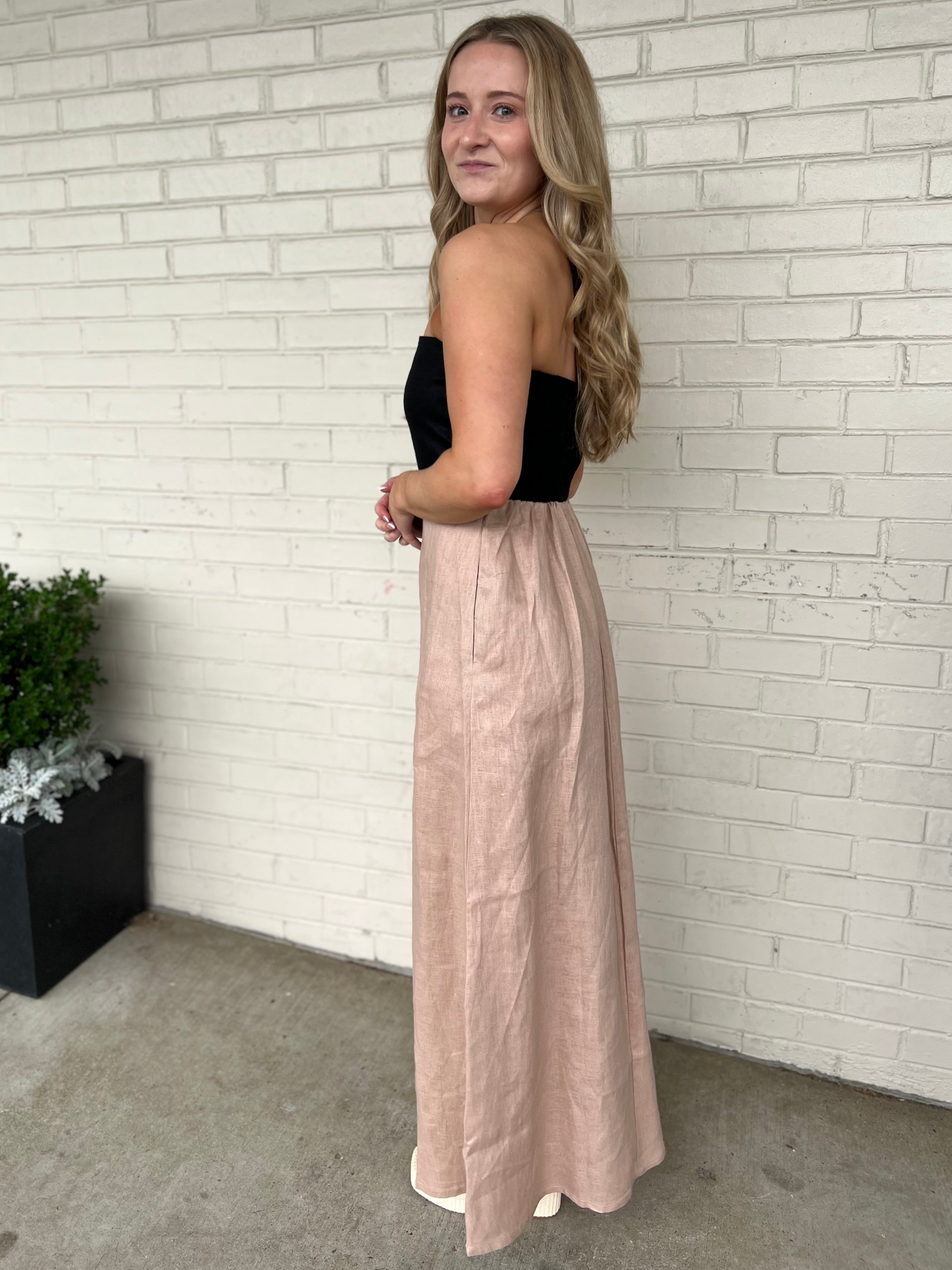 Olivaceous | Mei Strapless Maxi Dress | Sweetest Stitch Boutique