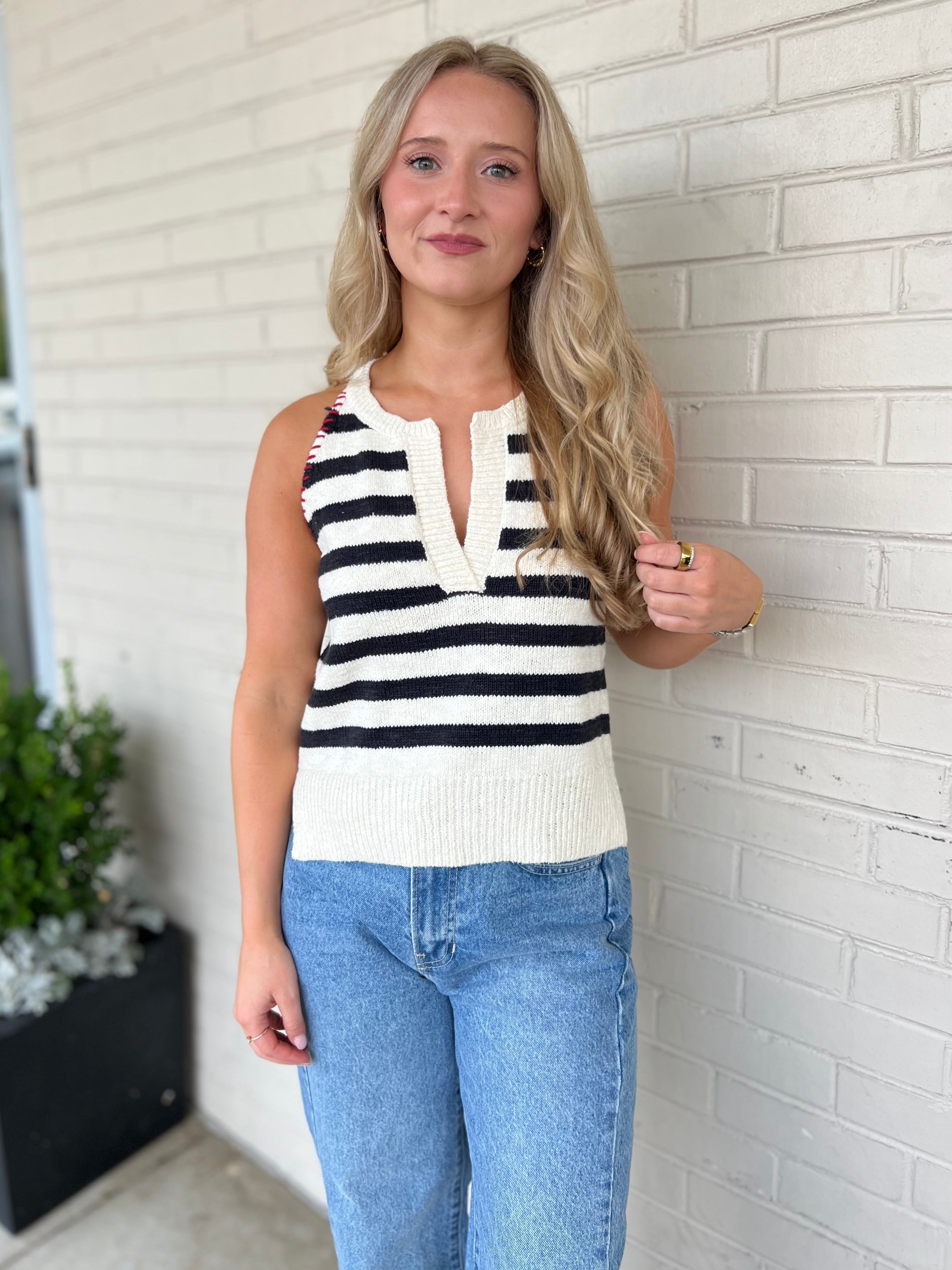 Miou Muse | Saylor Sleeveless Knit Top | Sweetest Stitch