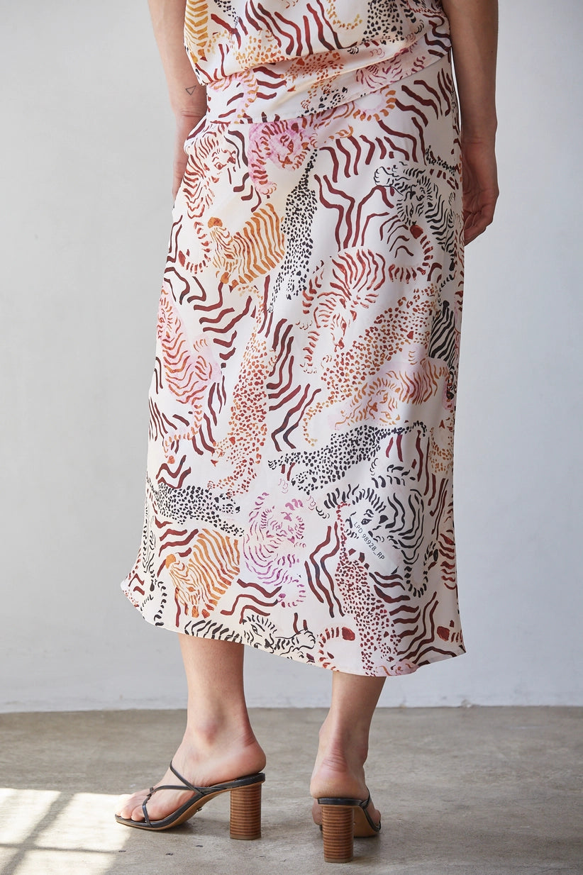 By Together | Leona Animal Print Midi Skirt | Sweetest Stitch Boutique