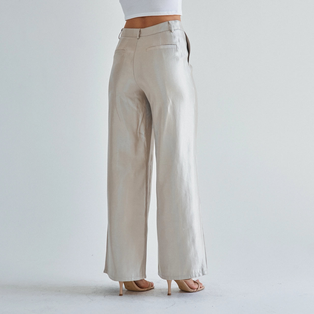 Able | Hazel Wide Leg Satin Pants | Sweetest Stitch Boutique Richmond