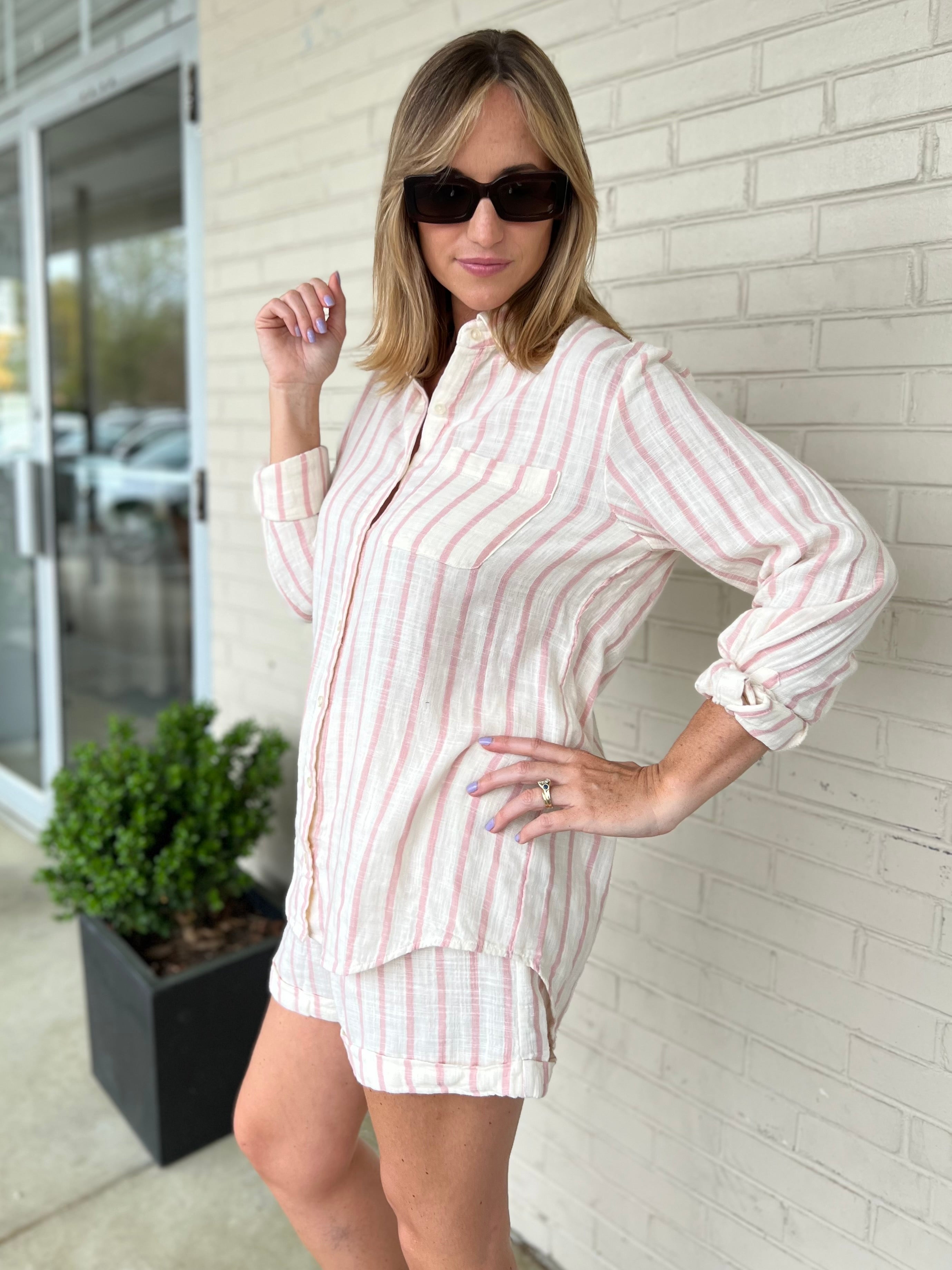  Z Supply | Saturday Stripe Shirt | Sweetest Stitch