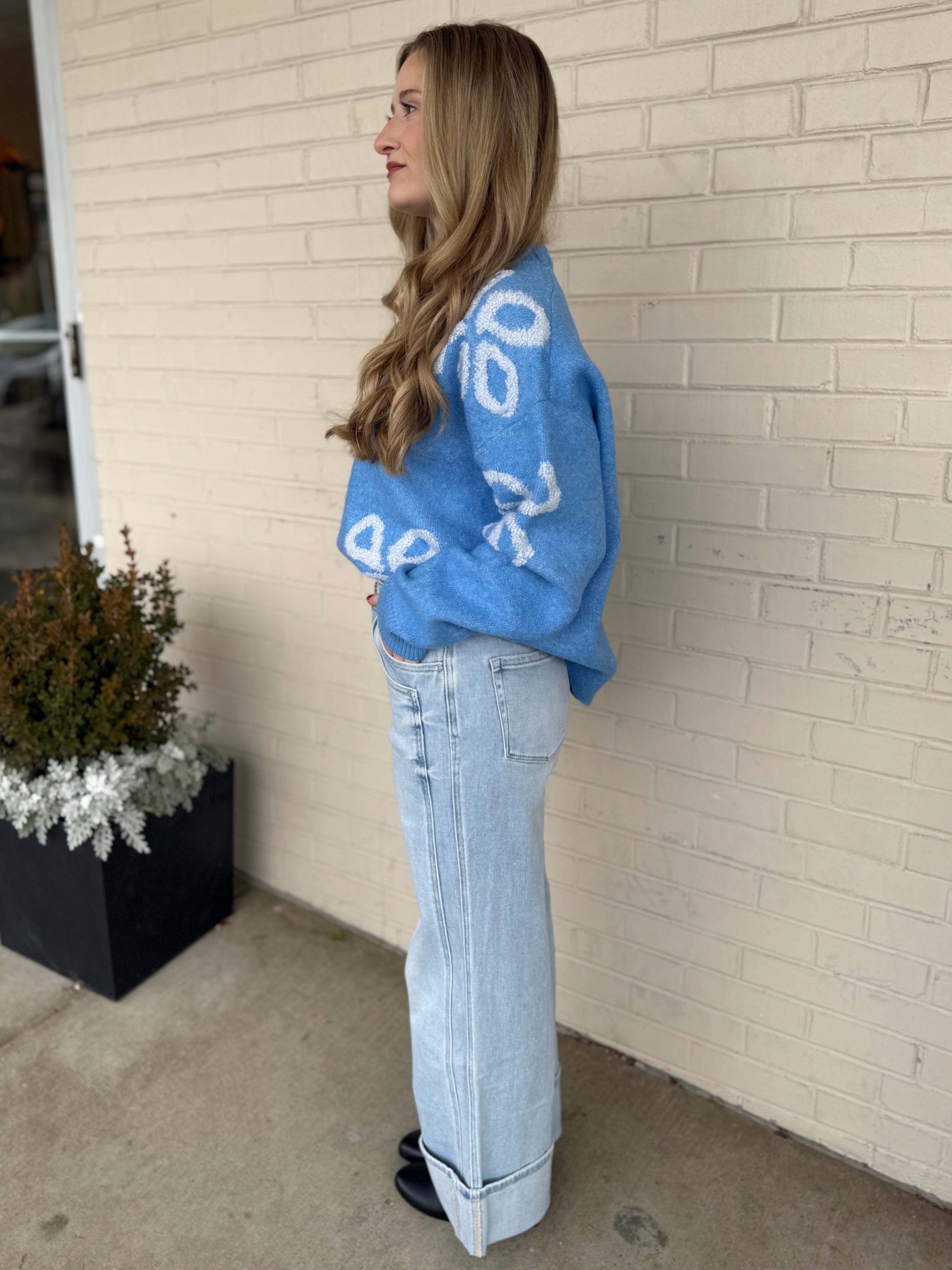 Flying Monkey | Amira Wide Leg Cuffed Jeans | Sweetest Stitch