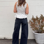 THML | Gracelyn Polka Dot Peplum Top | Sweetest Stitch Boutique