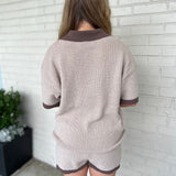 Promesa | Gwyneth V-Neck Short Sleeve Top | Sweetest Stitch Boutique