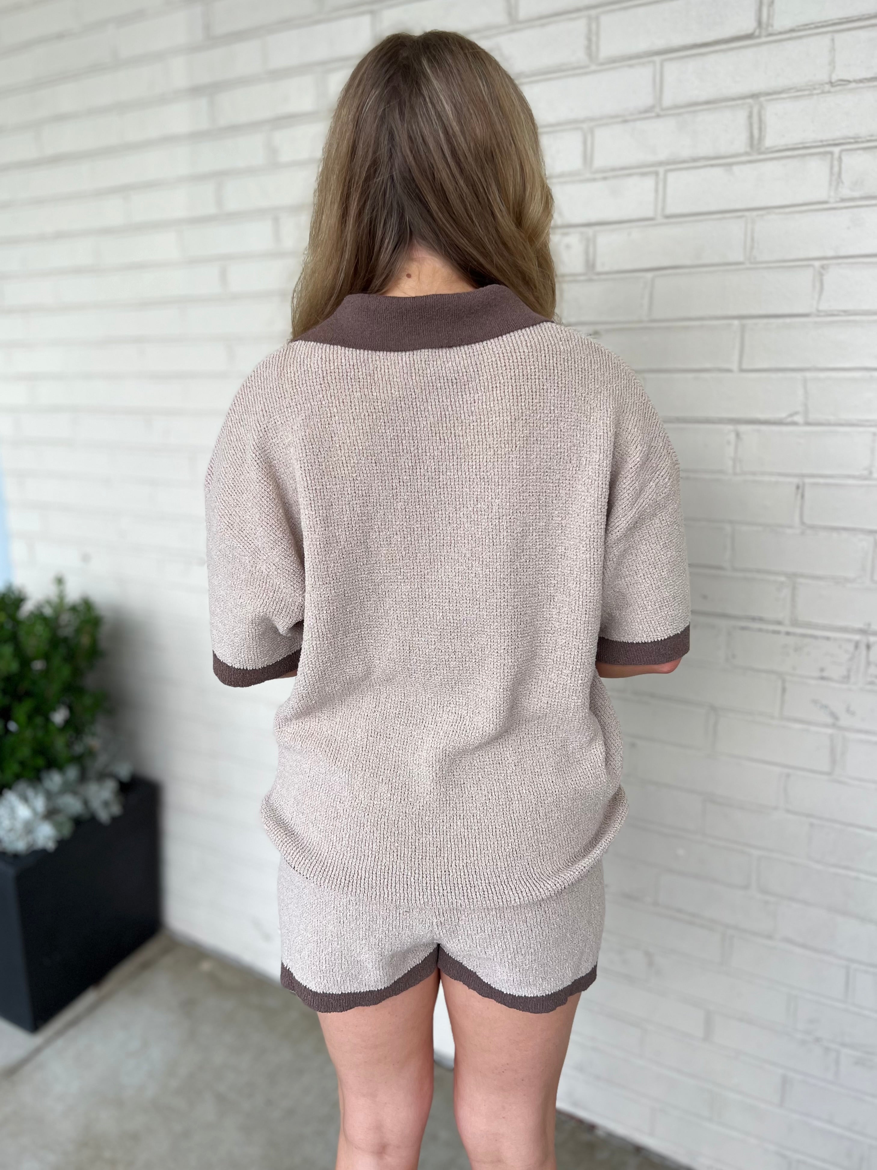 Promesa | Gwyneth V-Neck Short Sleeve Top | Sweetest Stitch Boutique