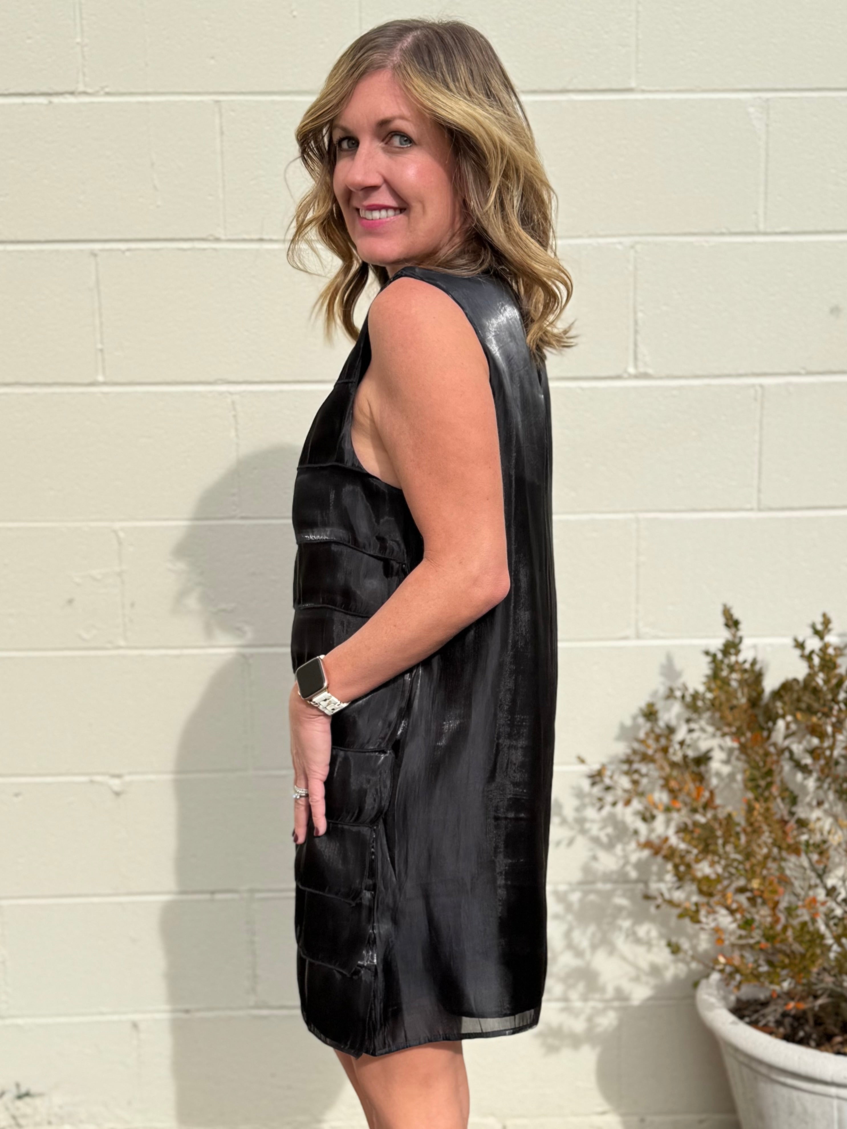 Strut & Bolt | Mariana Tiered Mini Dress | Sweetest Stitch Boutique Black / M Strut & Bolt | Mariana Tiered Mini Dress | Sweetest Stitch Boutique Black / M