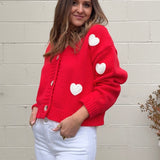 Buttermelon | Cheri Heart Cardigan Sweater | Sweetest Stitch