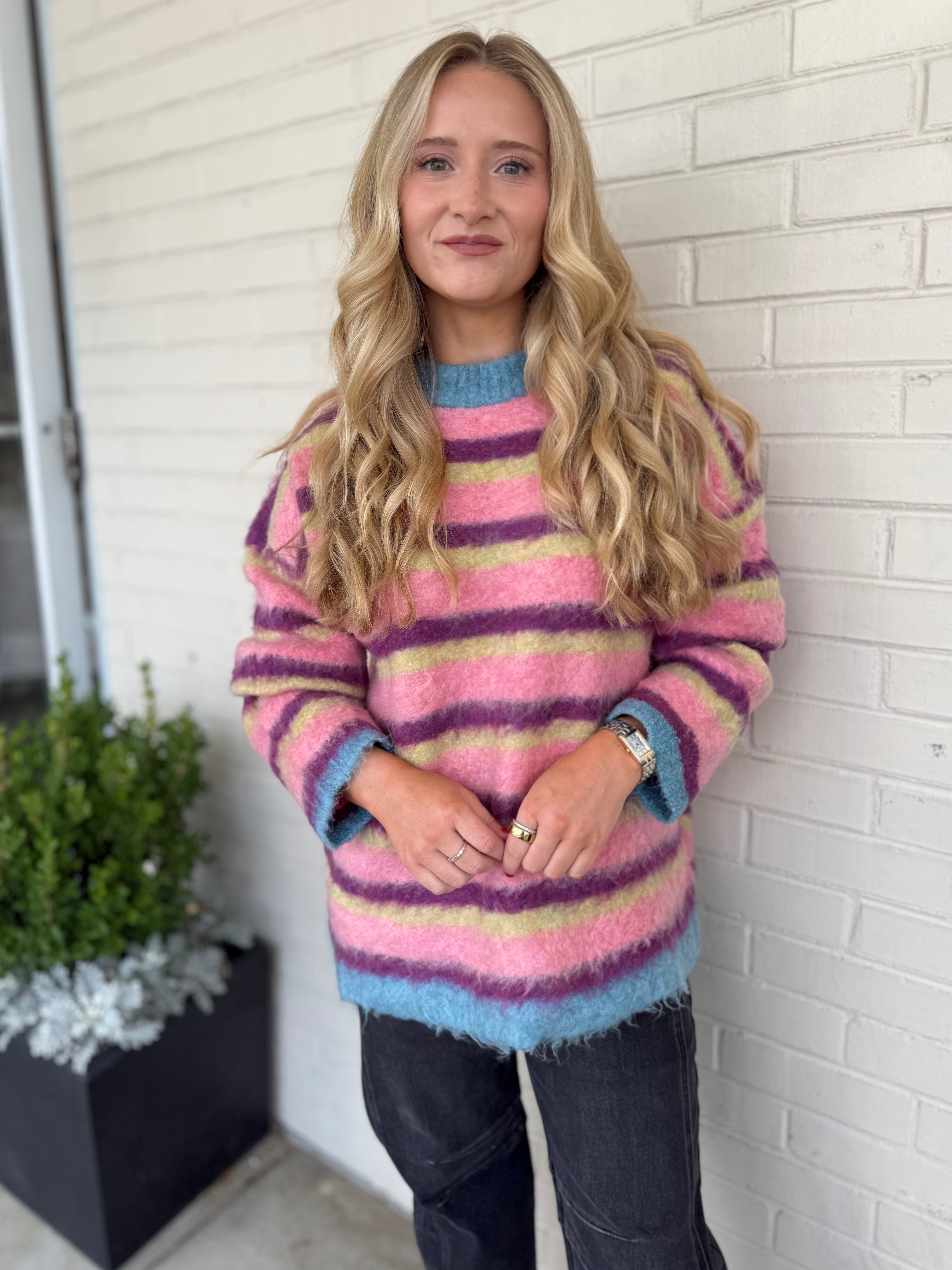 Miou Muse | Nova Striped Sweater | Sweetest Stitch Boutique