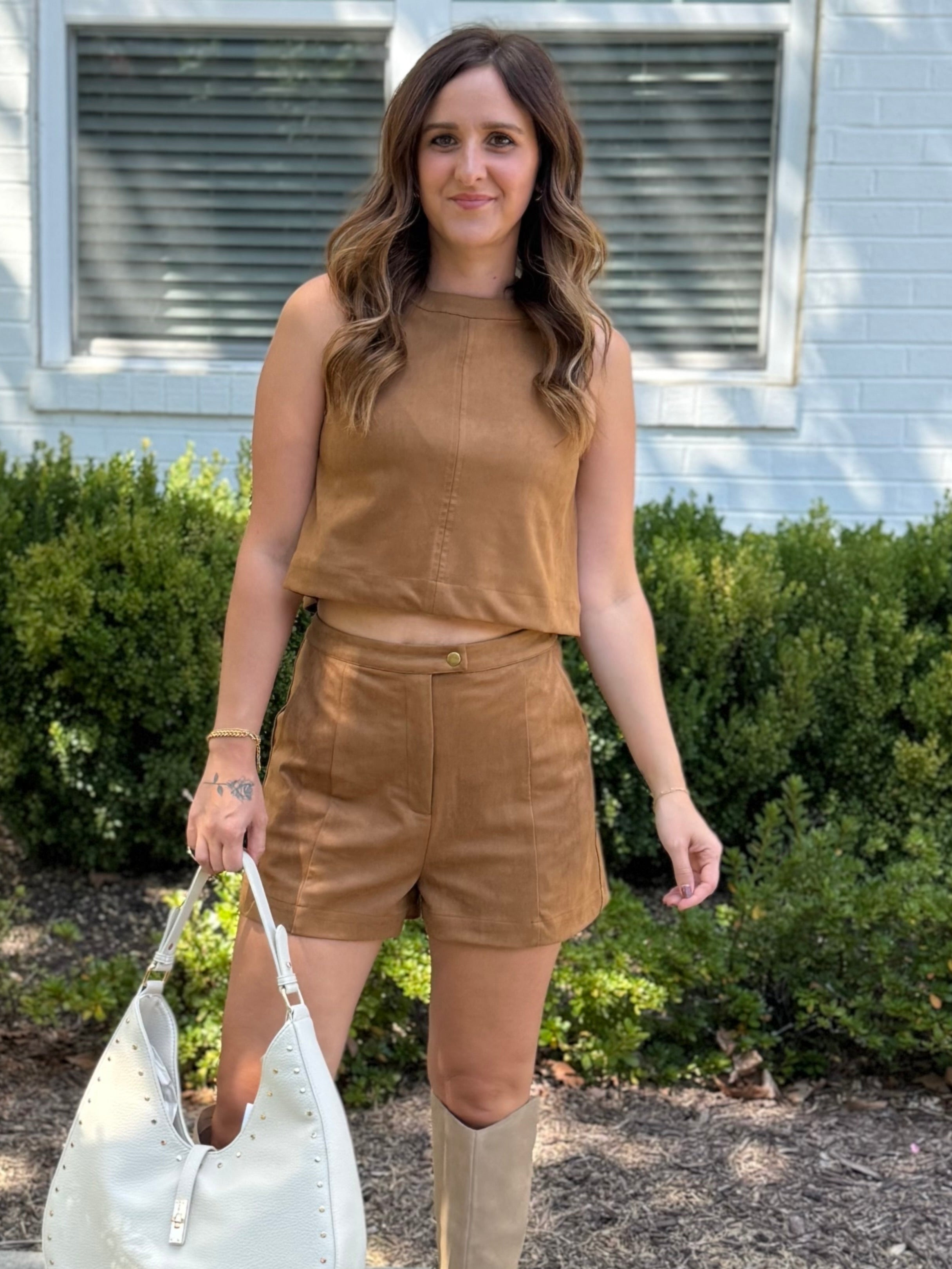 Storia | Catalina Suede Top | Sweetest Stitch Boutique