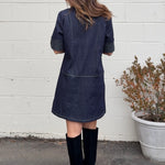 THML | Dorothy V-Neck Denim Dress | Sweetest Stitch Boutique 