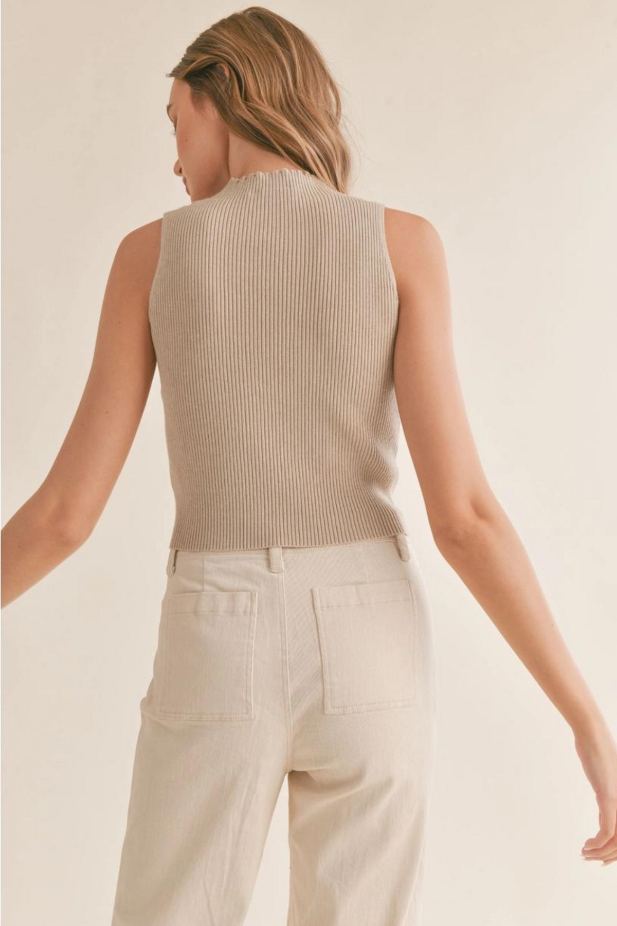 Sadie &amp; Sage | Erica Knit Top Taupe | Sweetest Stitch Boutique