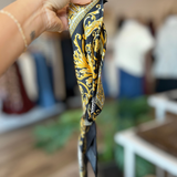 Golden Stella | Regal Print Scarf | Sweetest Stitch Boutique