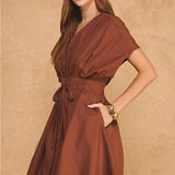 Strut & Bolt | Stacey V-Neck Mini Dress | Sweetest Stitch Boutique RVA