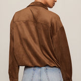 Z Supply | Corbin Faux Suede Bubble Hem Jacket | Sweetest Stitch RVA