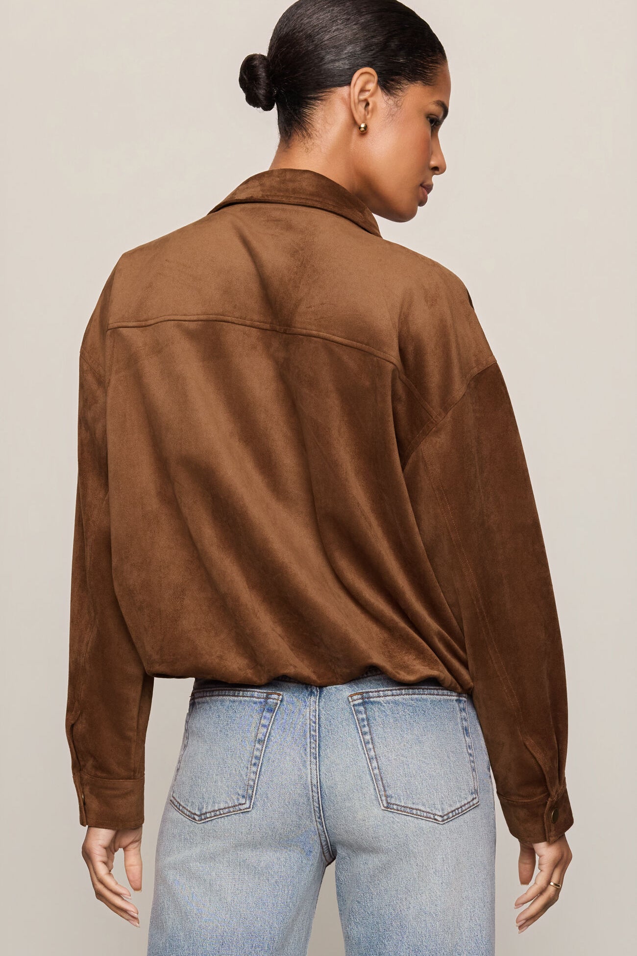 Z Supply | Corbin Faux Suede Bubble Hem Jacket | Sweetest Stitch RVA