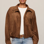 Z Supply | Corbin Faux Suede Bubble Hem Jacket | Sweetest Stitch RVA
