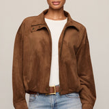 Z Supply | Corbin Faux Suede Bubble Hem Jacket | Sweetest Stitch RVA