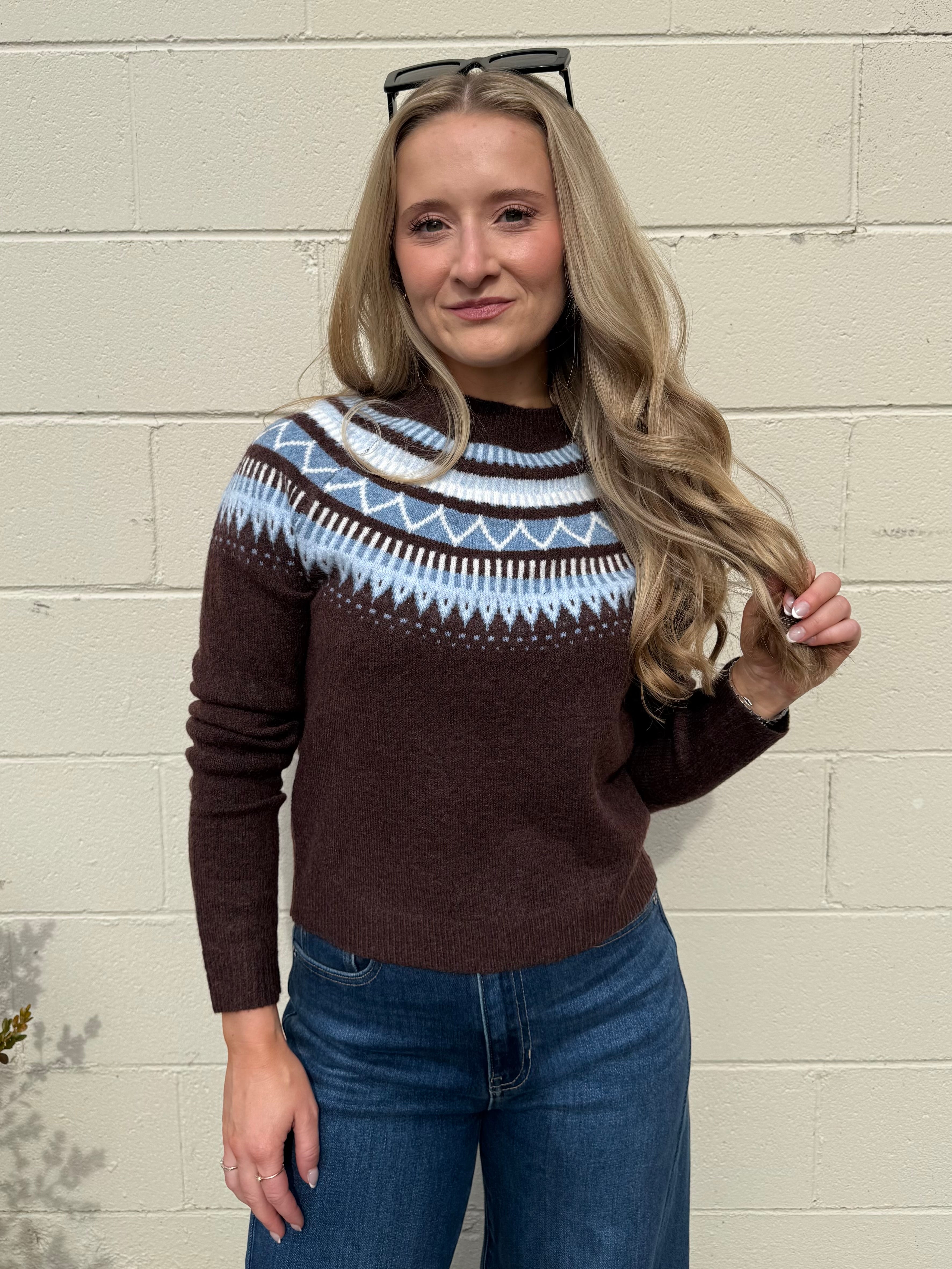 Lalavon | Ashlee Fair Isle Sweater | Sweetest Stitch Boutique Richmond
