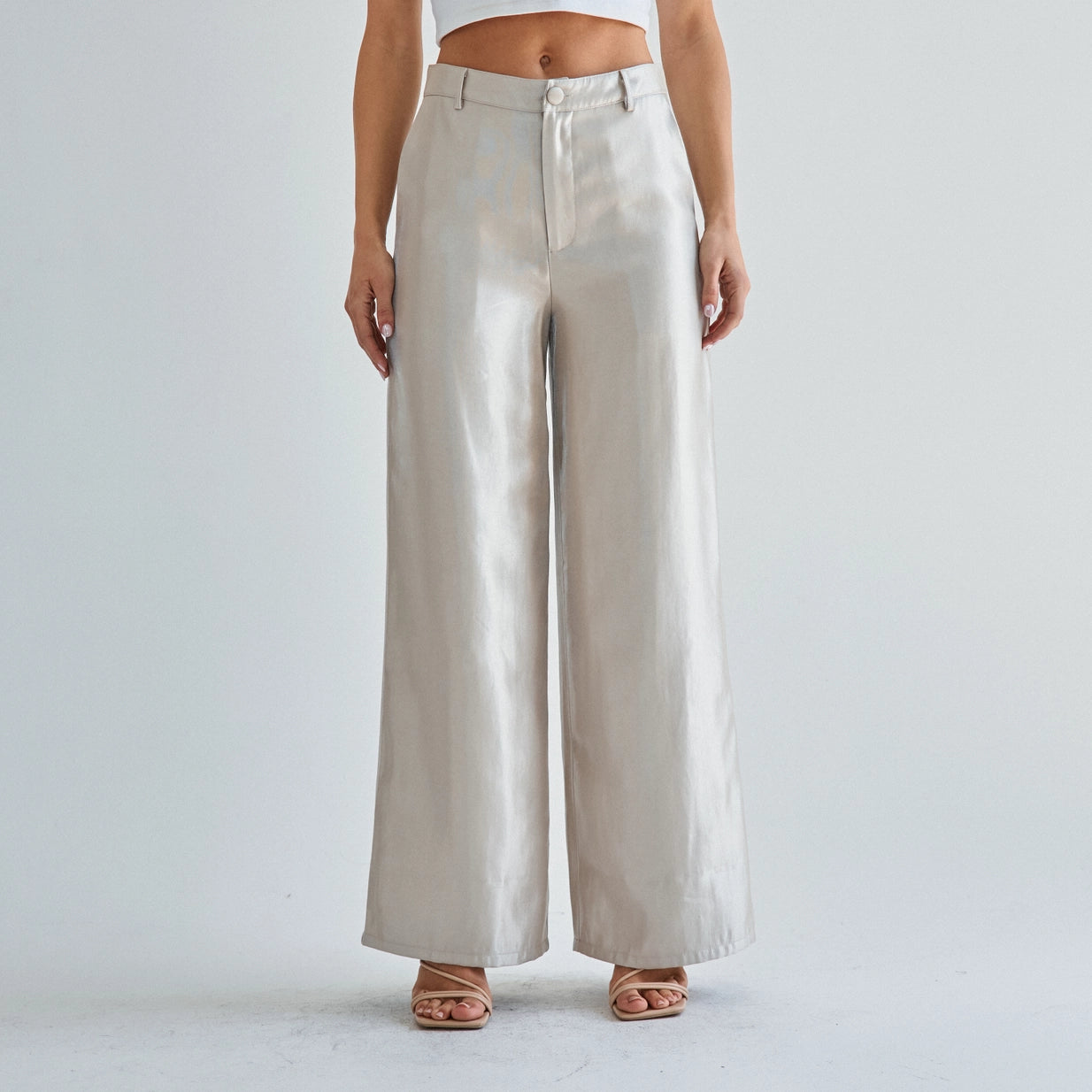 Able | Hazel Wide Leg Satin Pants | Sweetest Stitch Boutique Richmond