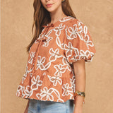 Strut & Bolt | Jules Embroidered Peplum Top | Sweetest Stitch Boutique