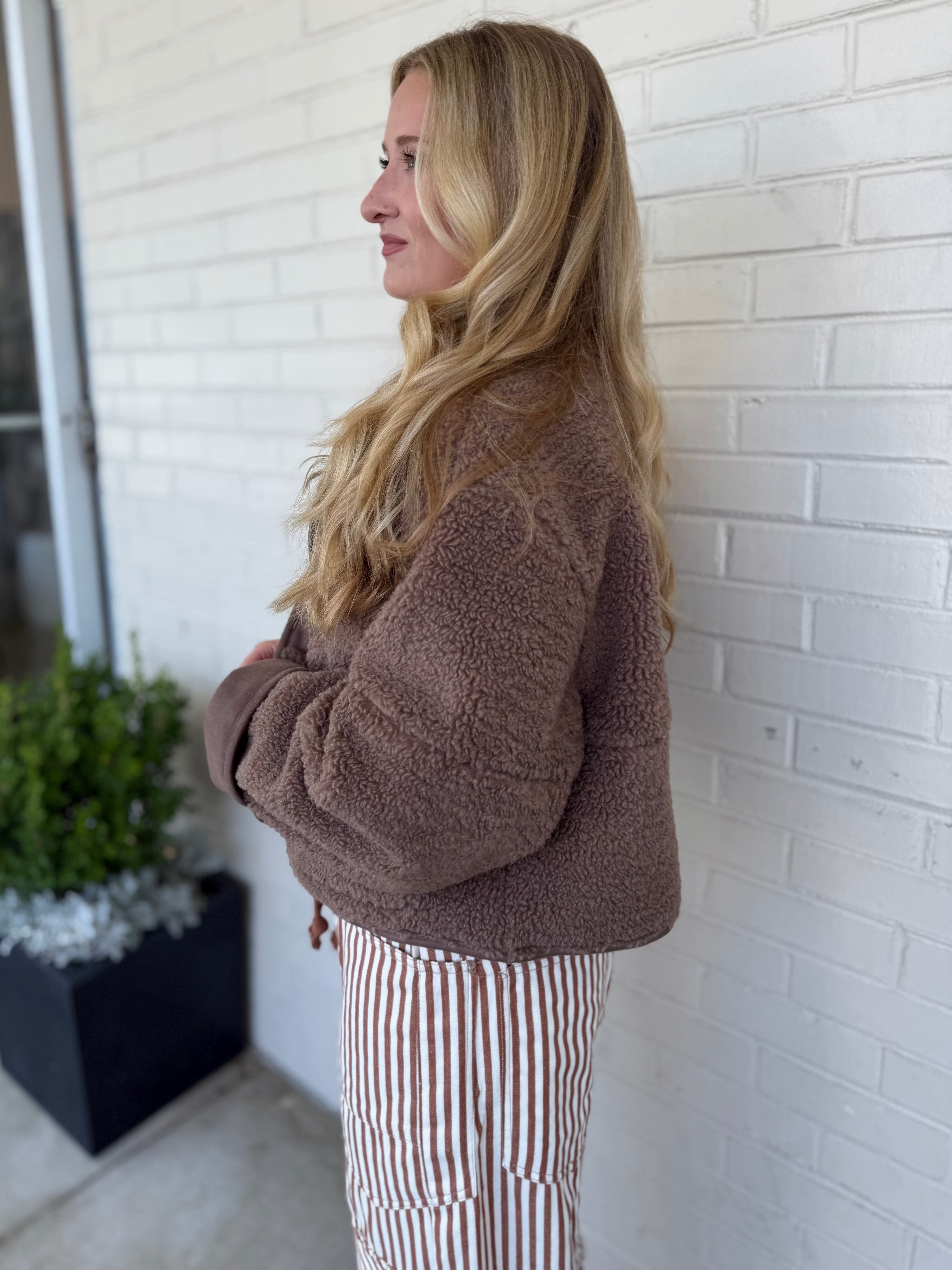 Miou Muse | Sally Sherpa Reversible Jacket | Sweetest Stitch