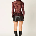 NIA | Ophelia Floral Mesh Top | Sweetest Stitch Boutique Richmond VA